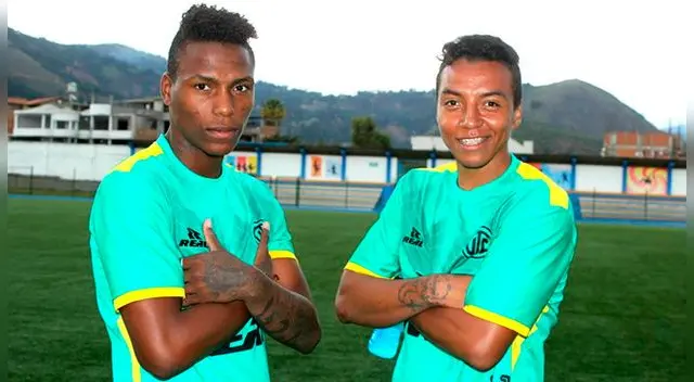 Joao Villamarín (der) posa para la foto con camiseta de UTC. Joao Villamarín (der) posa para la foto con camiseta de UTC.