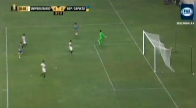 Roberto Gamarra anota el 2-0 ante Universitario con una gran definición. Roberto Gamarra anota el 2-0 ante Universitario con una gran definición.