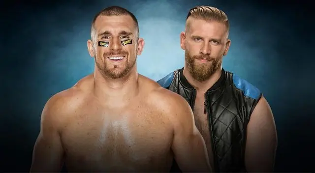 En WWE Elimination Chamber 2017, Curt Hawkins vs. Mojo Rawley. En WWE Elimination Chamber 2017, Curt Hawkins vs. Mojo Rawley.
