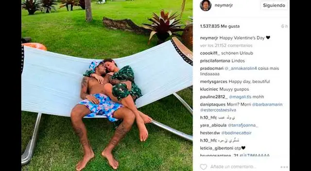 Neymar con Bruna Marquezine