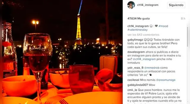 Chicharito Hernández celebrando el día del amor 