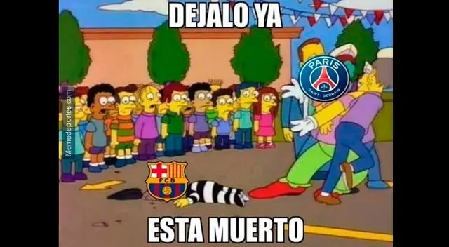 Memes del partido entre Barcelona y PSG por octavos de final de la Champions League.