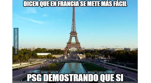Memes del partido entre Barcelona y PSG en el Parque de los Príncipes.