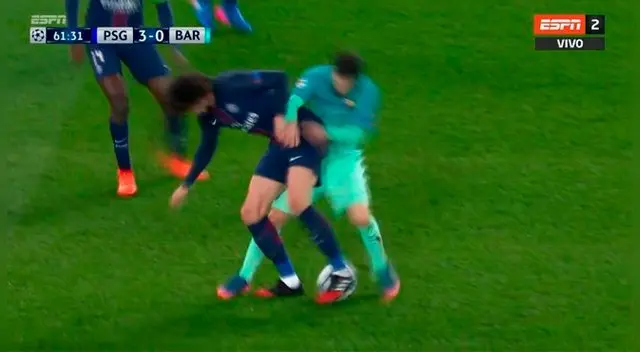 Lionel Messi sufrió una tremenda huacha en el Barcelona vs. PSG, por Champions League.