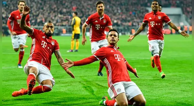 Bayern Munich venció 5-1 al Arsenal, por octavos de final de la Champions League. Bayern Munich venció 5-1 al Arsenal, por octavos de final de la Champions League.