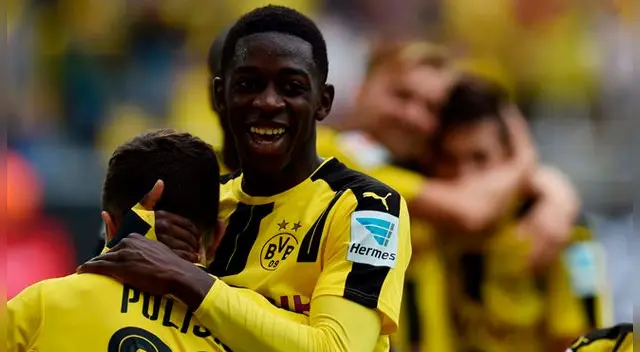 Ousmane Dembélé celebra un gol con el Borussia Dortmund Ousmane Dembélé celebra un gol con el Borussia Dortmund