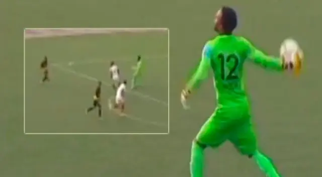 Carlos Cáceda y el grosero error que casi le cuesta un gol a en contra a Universitario. Carlos Cáceda y el grosero error que casi le cuesta un gol a en contra a Universitario.