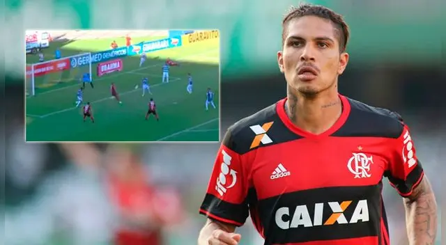 Paolo Guerrero y la clarísima ocasión que falló en el Flamengo-Madureira