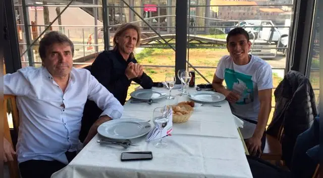 Paolo Hurtado se reunió con Ricardo Gareca y Néstor Bonillo en Portugal Paolo Hurtado se reunió con Ricardo Gareca y Néstor Bonillo en Portugal