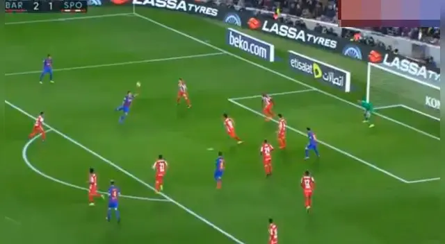 En el Barcelona vs. Sporting Gijón, Luis Suárez se metió un golazo de volea. En el Barcelona vs. Sporting Gijón, Luis Suárez se metió un golazo de volea.