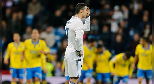 Cristiano Ronaldo terminó golpeado tras el empate ante Las Palmas Cristiano Ronaldo terminó golpeado tras el empate ante Las Palmas
