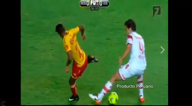 En el Monarcas Morelia vs. Veracruz, Andy Polo se hizo una lujosa huacha.
