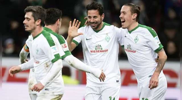 Werder Bremen: Claudio Pizarro anotó su gol 191 en la Bundesliga Werder Bremen: Claudio Pizarro anotó su gol 191 en la Bundesliga