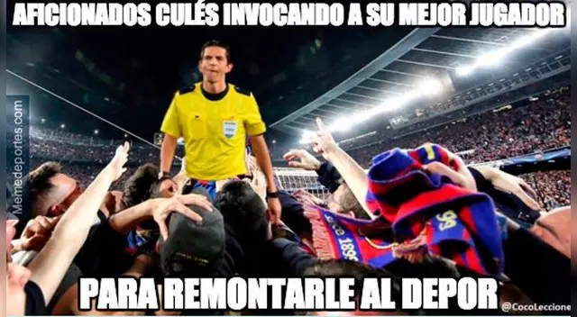 Barcelona, víctima de memes tras derrota ante Deportivo La Coruña en la Liga Santander Barcelona, víctima de memes tras derrota ante Deportivo La Coruña en la Liga Santander