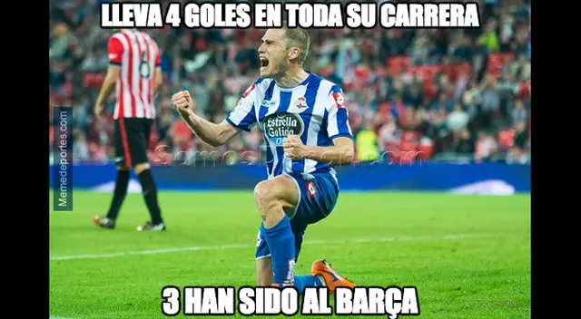 Barcelona, víctima de memes tras derrota ante Deportivo La Coruña en la Liga Santander Barcelona, víctima de memes tras derrota ante Deportivo La Coruña en la Liga Santander
