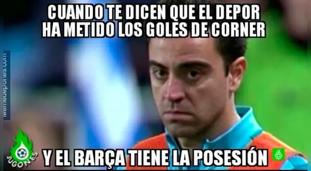Barcelona, víctima de memes tras derrota ante Deportivo La Coruña en la Liga Santander Barcelona, víctima de memes tras derrota ante Deportivo La Coruña en la Liga Santander