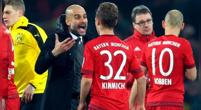 En un partido ante el Borussia Dortmund, el Pep Guardiola le recriminó airadamente a Kimmich. En un partido ante el Borussia Dortmund, el Pep Guardiola le recriminó airadamente a Kimmich.