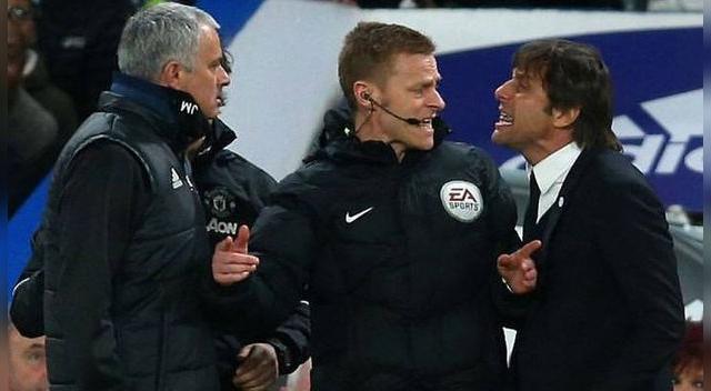 “MOU”CHO lÍO. El luso no cambia y discutió con Antonio Conte en pleno partido. 