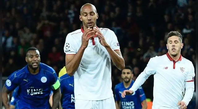 En el Leicester vs. Sevilla, N'Zonzi desperdició un penal en los minutos finales del partido de Champions League. En el Leicester vs. Sevilla, N'Zonzi desperdició un penal en los minutos finales del partido de Champions League.