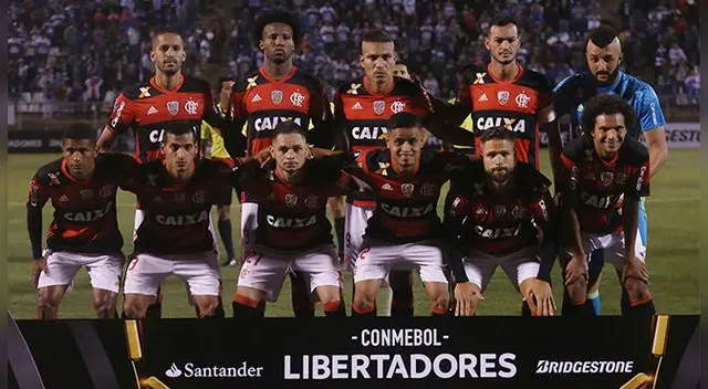 La alineación de Flamengo ante U. Católica por la Copa Libertadores. La alineación de Flamengo ante U. Católica por la Copa Libertadores.