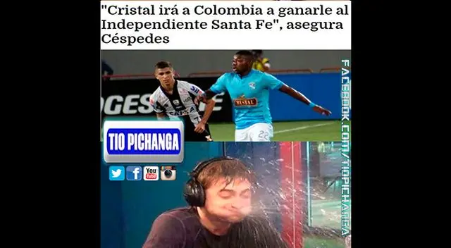 Sporting Cristal, víctima de memes tras goleada ante Santa Fe en la Copa Libertadores