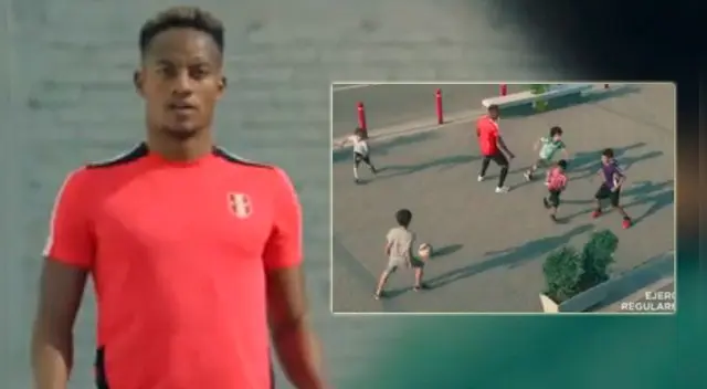 André Carrillo protagoniza divertido comercial siendo 'camoteado' por niños André Carrillo protagoniza divertido comercial siendo 'camoteado' por niños