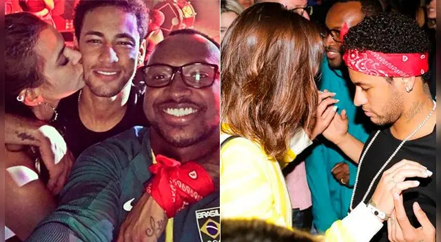 Tras el Brasil vs. Paraguay, Neymar celebró al lado de Bruna Marquezine. Tras el Brasil vs. Paraguay, Neymar celebró al lado de Bruna Marquezine.