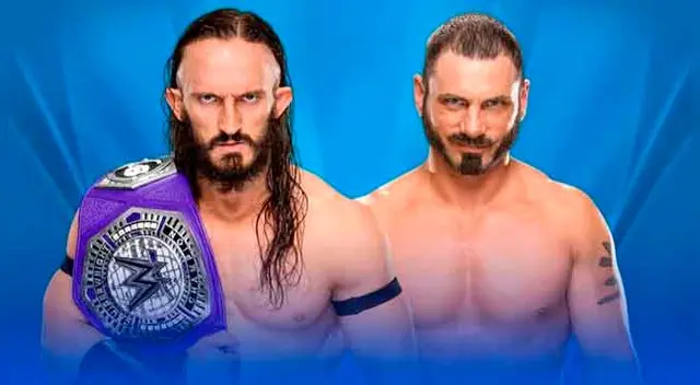 En WWE Wrestlemania 33, Neville (c) vs. Austin Aries, por el Campeonato de Peso Crucero. Fuente: WWE