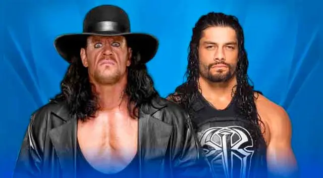 En WWE Wrestlemania 33, The Undertaker vs. Roman Reigns. Fuente: WWE