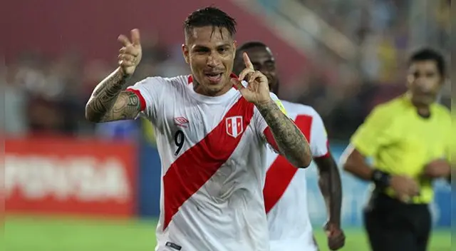Paolo Guerrero celebra su gol a Venezuela por las Eliminatorias Rusia 2018. Paolo Guerrero celebra su gol a Venezuela por las Eliminatorias Rusia 2018.