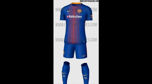 Así será el uniforme del Barcelona para la temporada 2017-2018. Así será el uniforme del Barcelona para la temporada 2017-2018.