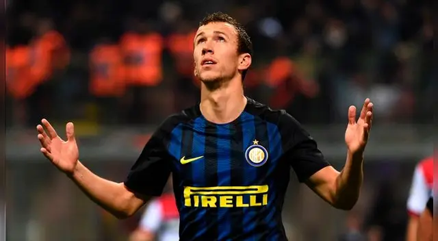 Ivan Perisic celebra un gol con el Inter de Milan.