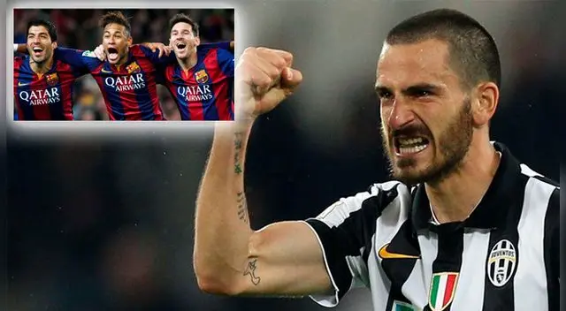 Previo al Barcelona vs. Juventus, Leonardo Bonucci criticó a la MSN.