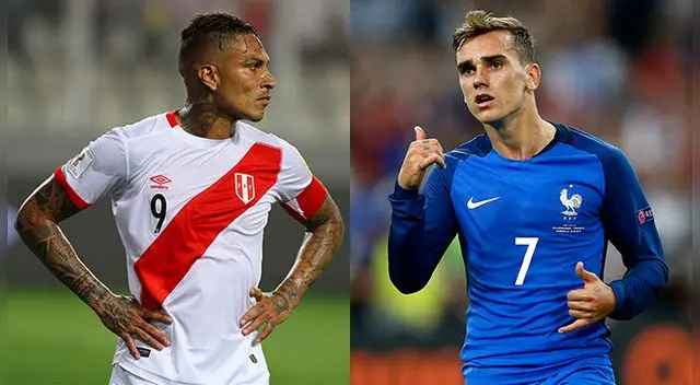 Paolo Guerrero y Antoine Griezmann, las figuras de Perú y Francia.