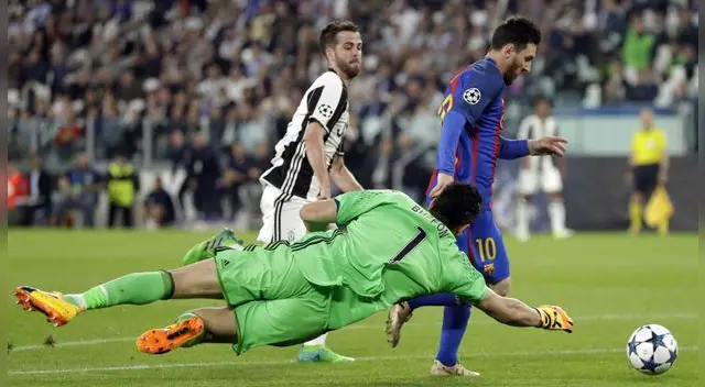 Gianluigi Buffon sigue sin recibir un gol de Lionel Messi Gianluigi Buffon sigue sin recibir un gol de Lionel Messi