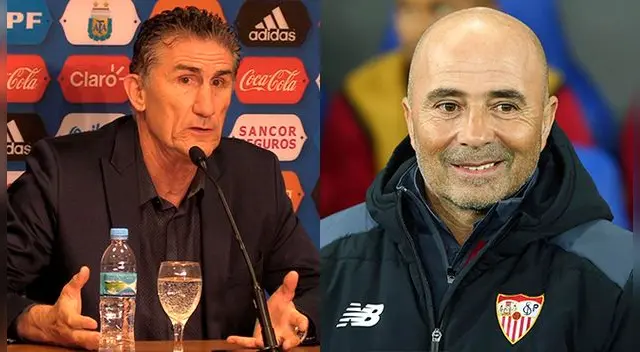 Edgardo Bauza y Jorge Sampaoli. Edgardo Bauza y Jorge Sampaoli.