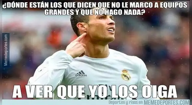 Memes 'vacilan' a Cristiano Ronaldo por sus goles en Champions League. Memegoal. Memes 'vacilan' a Cristiano Ronaldo por sus goles en Champions League. Memegoal.