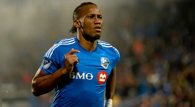 Didier Drogba durante un partido con el Montreal Impact. Didier Drogba durante un partido con el Montreal Impact.