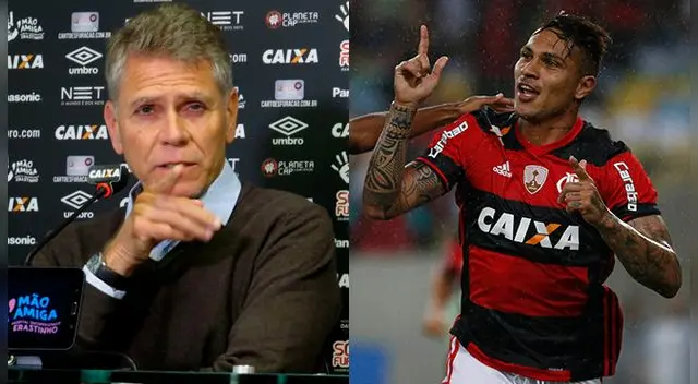Paulo Autuori y Paolo Guerrero.