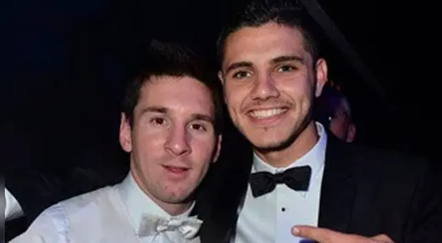 Lionel Messi y Mauro Icardi durante una reunión antes del incidente con Maxi López y Wanda Nara. Lionel Messi y Mauro Icardi durante una reunión antes del incidente con Maxi López y Wanda Nara.