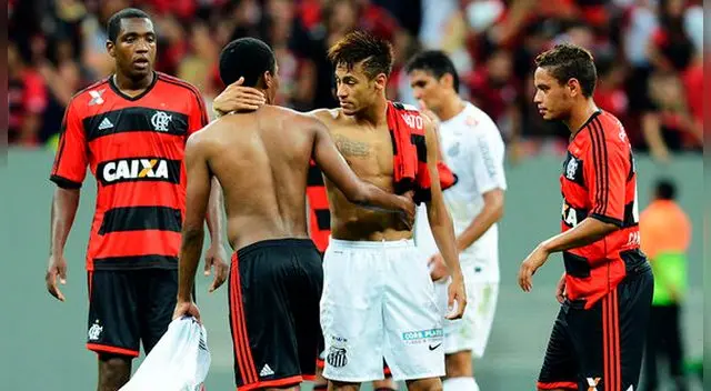 Neymar, tras un Flamengo-Santos en el Maracaná. Neymar, tras un Flamengo-Santos en el Maracaná.