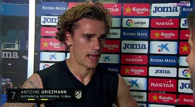 Antoine Griezmann dejó plantado a un periodista tras Atlético Madrid vs. Espanyol.