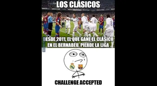 Memes del partidazo entre Real Madrid y Barcelona, por la Liga Santander. Fuente: Twitter Memes del partidazo entre Real Madrid y Barcelona, por la Liga Santander. Fuente: Twitter