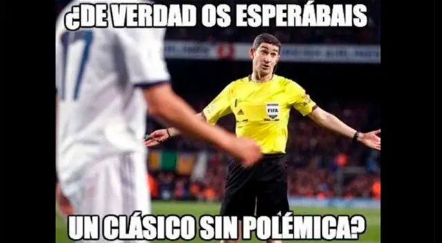 Memes del partidazo entre Real Madrid y Barcelona, por la Liga Santander. Fuente: Twitter Memes del partidazo entre Real Madrid y Barcelona, por la Liga Santander. Fuente: Twitter