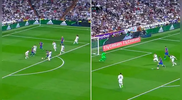 Golazo de Lionel Messin en el Real Madrid vs. Barcelona.