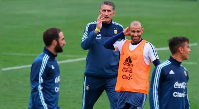 Edgardo Bauza durante un entrenamiento de la Selección Argentina. Edgardo Bauza durante un entrenamiento de la Selección Argentina.