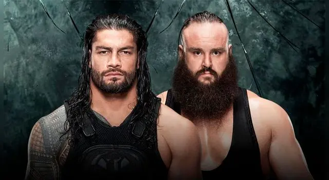 En el WWE Payback 2017, Roman Reigns vs. Braun Strowman. Fuente: WWE