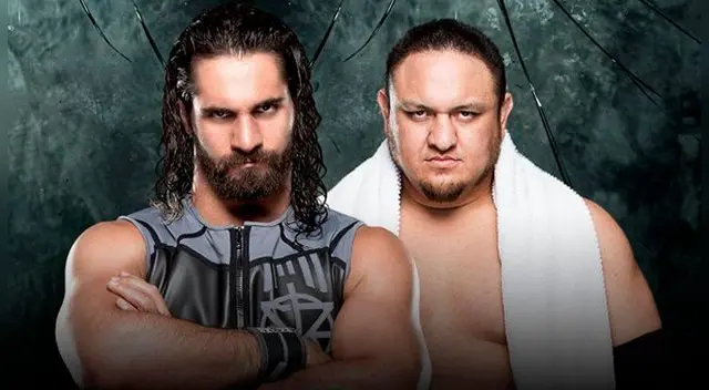 En el WWE Payback 2017, Seth Rollins vs. Samoa Joe. Fuente: WWE