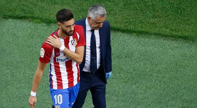 Yannick Carrasco sería baja por espacio de dos semanas. Yannick Carrasco sería baja por espacio de dos semanas.