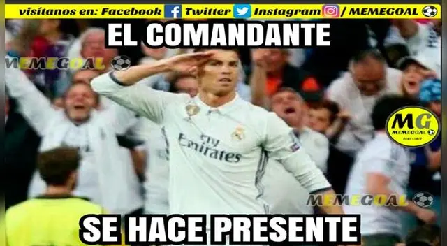 Memes tras la goleada merengue y gran hat-trick de Cristiano Ronaldo